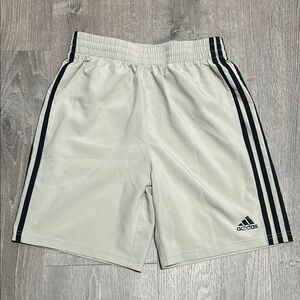 Adidas Classic White Shorts with Black Accents Boys - L regular fit